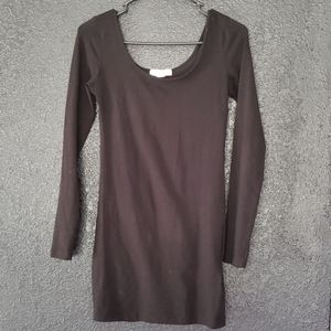 Double Scoop Neckline Mini Dress